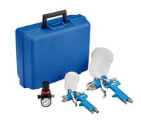 Draper Kit Pistola A Spruzzo HVLP 7 Pezzi 2 Pistole Ugello 0.8/1.4mm 28374