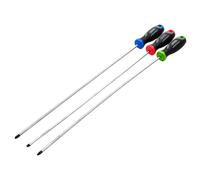 Draper Lungo Reach Impugnatura Morbida Screwdriver Set 3 Pezzi Lungo 450mm 13429