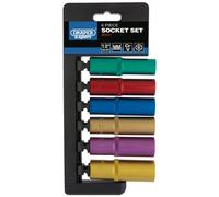 Draper Metrico Colorato Presa Profonda Set 1.3cmD 6 Pezzi 13-18mm 6 Punto 50541