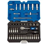 Draper Metrico Esagonale Presa Set 0.6cmD 44 Pezzi Profondo & Standard Lunghezza