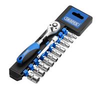 Draper Metrico Presa E Cricchetto Set 0.6cmD 12pc 4 A 13mm 75mm Estensione 16369