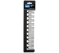 Draper Metrico Presa Set 1.3cmD 10 Pezzi 6 Punto Standard Lunghezza 50236