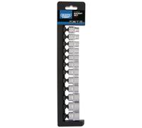 Draper Metrico Presa Set 1cmD 12 Pezzi 6 Punto Standard Lunghezza 50188