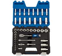 Draper Metrico Presa Set 1cmD 42 Pezzi Singolo Hex Profondo & Standard Lunghezza