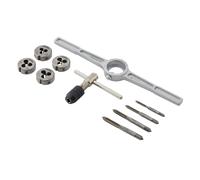 Draper Metrico Set Maschi e Filiere 10 Pezzi 3,4,5, & 6mm Carbonio Acciaio 79201