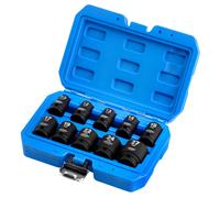 Draper Metrico Urto Presa Set 1.3cmD 10pc Standard Lunghezza IN Valigetta 83092