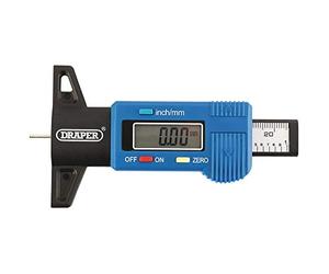 Draper Misuratore digitale di profondità del battistrada | Portatile Auto Auto 25,4 mm/1 pollice Reader | Schermo LCD Strumento di misurazione | 92224