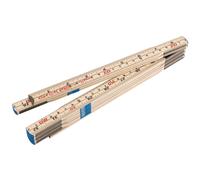 Draper Pieghevole Legno Regola 2m Metric Imperial CM / MM un Lato Pollici A