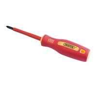 Draper Pienamente Isolato Impugnatura Morbida Croce Slot Screwdriver No.1 X 80mm
