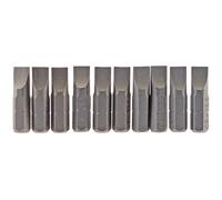 Draper Plain Slot Screwdriver Bit 6.5Mm 1/4" Hex 25Mm Long (Pack Di 10) 64034