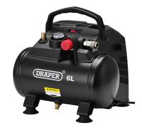 Draper Portatile Aria Compressore 6L Oil-Free 1.2kW/1.5hp 230V Peso 7.7kg 02115