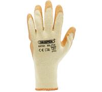 Draper Resistente Lattice Rivestito Guanti da Lavoro, XL Arancione Confezione 10