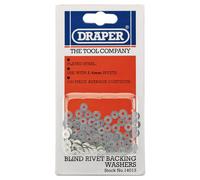 Draper Rondelle Di Supporto Per Rivetti 2,4Mm 100 Pezzi 14013
