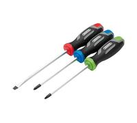 Draper Set di 3 cacciaviti con impugnatura morbida, 13486, punta magnetica, lama CRV