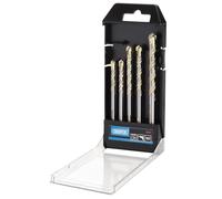 Draper Set di 5 punte per trapano TCT multi costruzione - 09101 - per mattoni, cemento, pietra, ardesia, piastrelle, lamiera, legno e plastica