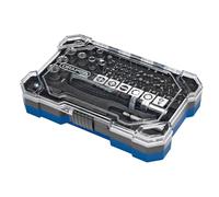 Draper Set di 55 cacciaviti a cricchetto con impugnatura morbida e punte - 13442 - Supporto di precisione e set di punte, punte magnetiche per cambio rapido, prese HI-TORQ (6-13 mm)
