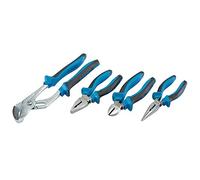 Draper SGPS/4, set di pinze con impugnatura morbida, blu, set da 4 pezzi