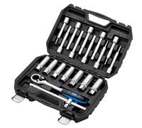 Draper Shock Absorber Puntone Dado Presa Set 1.3cmD 19 Pezzi Go fino A 13604