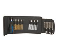 Draper Spazzola Metallica Set 20 PC Interno Filo Pulizia Fold Up Custodia 22232