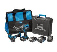 Draper Storm Force 20V Cordless Kit Urto Driver E Trapano Combi 7 Pezzi 40448
