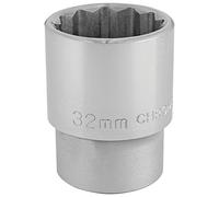 Draper T-MM/B 3/4 - Bussola a 12 punti (32 mm), blu, 32 mm