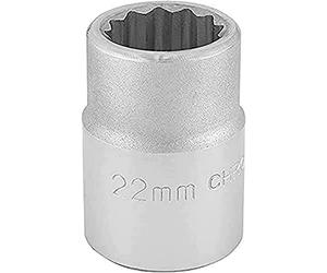 Draper T-MM/B - Bussola a 12 punte con attacco quadro da 3/4" (22 mm), blu
