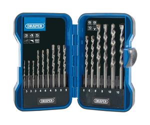 Draper TCT Muratura Set Punte Trapano 15 Pezzi Carbonio Acciaio Con di Carburo