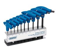Set Di Chiavi A Esagono T Draper Imperiale 10 Pezzi Con Supporto Da Muro 33871