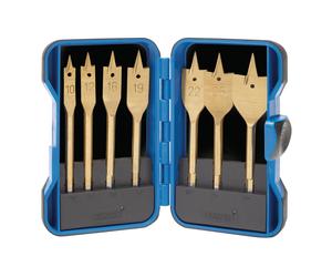 Draper Titanio Rivestito di Nitruro Piatto Legno Set Punte Trapano 7 Pezzi 18560