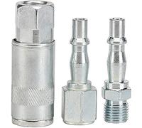 Draper Tools Eac BSP Air Line Coupling set, blu, 1/10,2 cm, set da 3 pezzi
