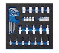 Draper Torx Screwdriver Insert Bits E Chiavi In Vassoio In EVA (35 Pezzi) 63512