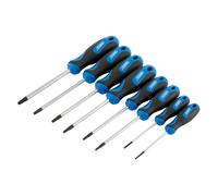 Draper Torx Star Sicurezza Impugnatura Morbida Screwdriver Set 8 Pezzi Sabbiato