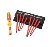 Draper XP1000 - Set di 9 cacciaviti dinamometrici VDE a doppia lama intercambiabile isolata - 65372 - Set di cacciaviti per utensili elettrici