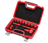 Draper XP1000 VDE Metrico Presa Set 1cmD 19 PC Prolunga Barre & Cricchetto 16306