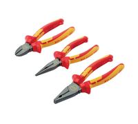 Draper XP1000 VDE Set di Pinze Tethered 3pc Naso Lungo Diagonali & Combinazione