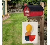 Drappo Decorativo Per Giardino 70X100Cm Rosso Giallo Blu Anti-Intemperie, Bandiere Decorative Da Giardino Per Decorazioni Domestiche, Con Doppie Cuciture