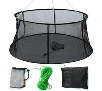 Drasry Rete da pesca per esca pesciolino gamberi gamberi pieghevole pesce crawdad aragoste rete pieghevole (85 x 100 cm)