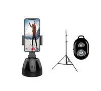 DRAUXI Auto Face Tracking Camera Gimbal Stabilizzatore Smart Shooting Holder 360 Rotazione Selfie Stick Treppiede for la registrazione video Vlog dal vivo Trasmissione in diretta(With Bluetooth)