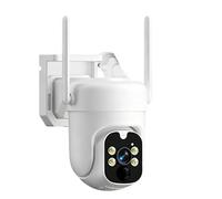 DRAUXI Telecamera di sicurezza wireless da 5MP WiFi esterno solare alimentata a batteria Pan/Tilt Ruota sorveglianza Protezione domestica 2.4G per magazzino commerciale(5MP Solar No Card)