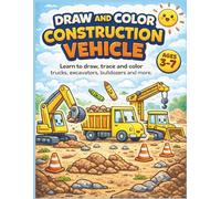 Draw and Color Construction Vehicle
