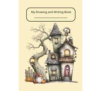 Draw and Write Cute Spooky Lined Sketchbook For Kids: Hardcover