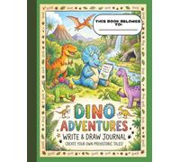 Draw and Write Journal for Kids Dinosaur Theme Primary Composition Notebook 8.5 x 11inch: Creative Story Writing and Drawing Workbook for Kindergarten, 1st Grade and 2nd Grade Students (K-2)