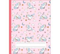 Draw and Write Journal: Grades K-2: Primary Composition Half Page Lined Paper with Drawing Space (Big Size 8.5" x 11" Notebook) For Kids - Unicorns