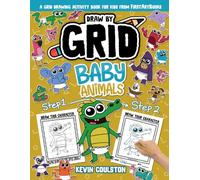 Draw by Grid: Baby Animals: A Grid Drawing Activity Book for Kids from FirstArtBooks