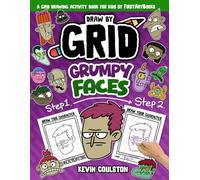 Draw by Grid: Grumpy Faces: A Grid Drawing Activity Book for Kids from FirstArtBooks