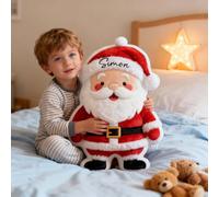 Drawelry Cuscino 3D Personalizzato con Nome, Dimensioni a Scelta, Regalo per Ogni Occasione, Decorazione per la casa (Cuscini personalizzati con nome e design a Babbo)