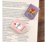 Drawelry Segnalibro Personalizzato, Segnalibro magnetico personalizzato in pelle con lettera, Segnapagina Magnetici Segnalibri Clip per Libri, Agenda, Studio e Regalo (A12)