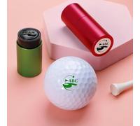 Drawelry Timbro Personalizzato per Pallina da Golf,Personalizza la Tua Pallina da Golf Regali per Golfisti Sport, per Pallina da Golf e marcatore con monogramma per Golfisti, papà (A14)