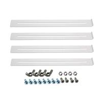 Drawer Bottom Support - Aluminum Frame Reinforcement Clamp Module, Bedroom Cabinet Chipboard, Repair Kit, Furniture Base Rail Alignment Strength System, Dresser Shelf Structural Mount Fix Bracket