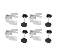 Drawer Fixing Clip 4PCS | Reinforced Stainless Steel Cabinet Installation Clamp | Grip Enhancing Tool for Accurate Alignment/Finish Care | 1.89 Inch Maximum Thickness